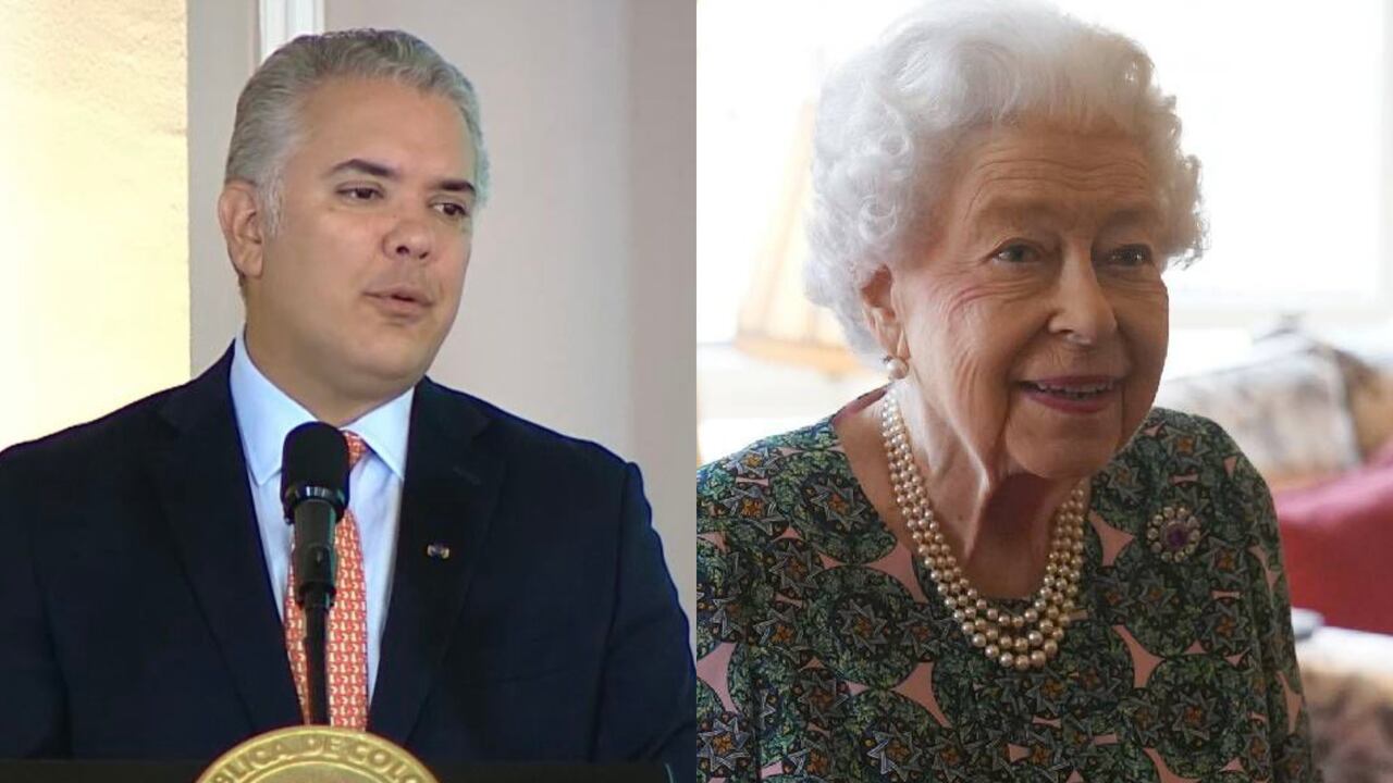 Iván Duque y la Reina Isabel II