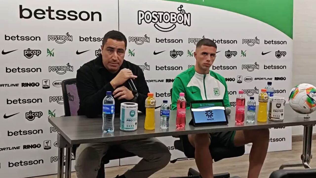 Efrain Juárez, técnico de Atlético Nacional, dio explicaciones a la prensa
