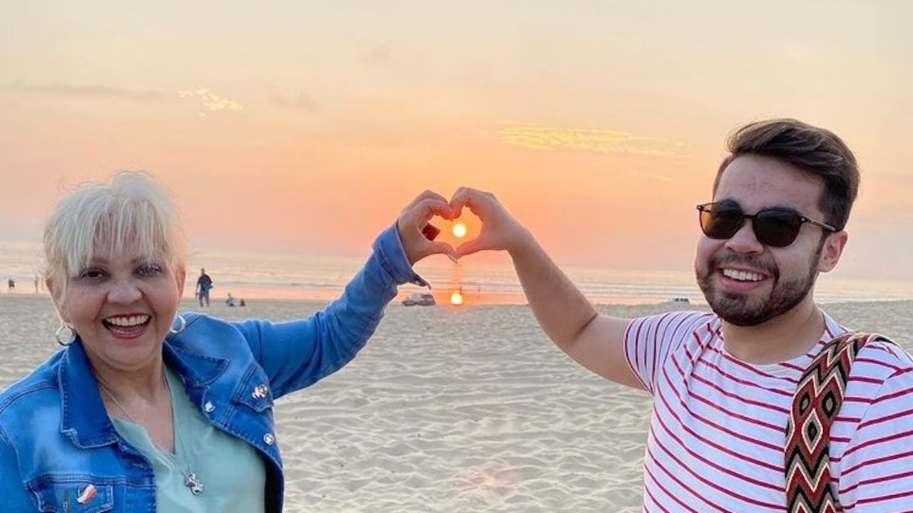 La 'Gorda Fabiola' y su hijo Nelson David Polanía Posada.