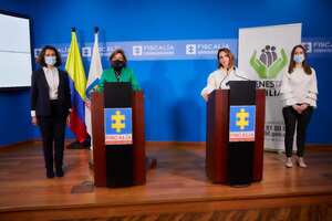 Carolina Salgado, Consejera Presidencial para la Niñez, Nancy Patricia Gutiérrez, Consejera para los DDHH y Lina María Arbeláez, directora del ICBF.
