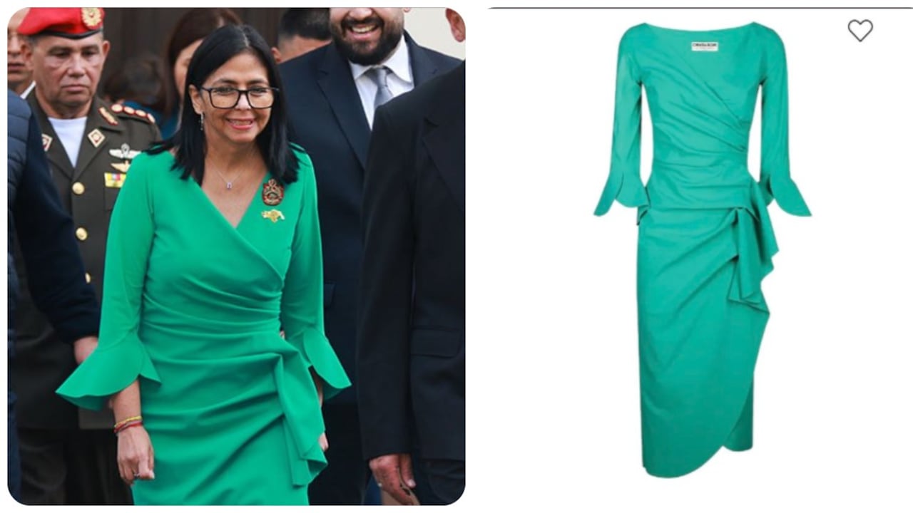 La brecha del lujo: lo que cuesta el vestido de Delcy Rodríguez frente a los años de ahorro de un trabajador.