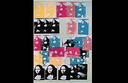 Andy Warhol también puso su Mona Lisa.