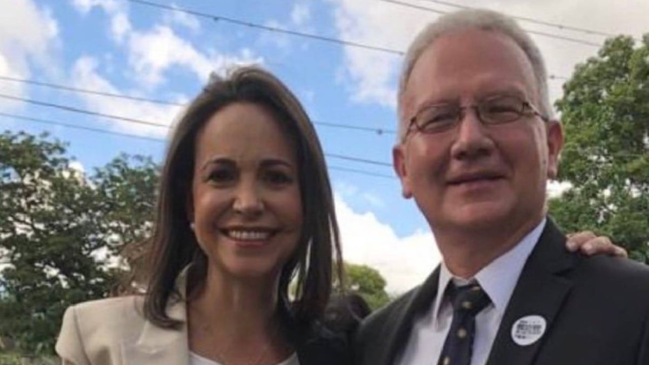 Maria Corina Machado y Perkins Rocha.