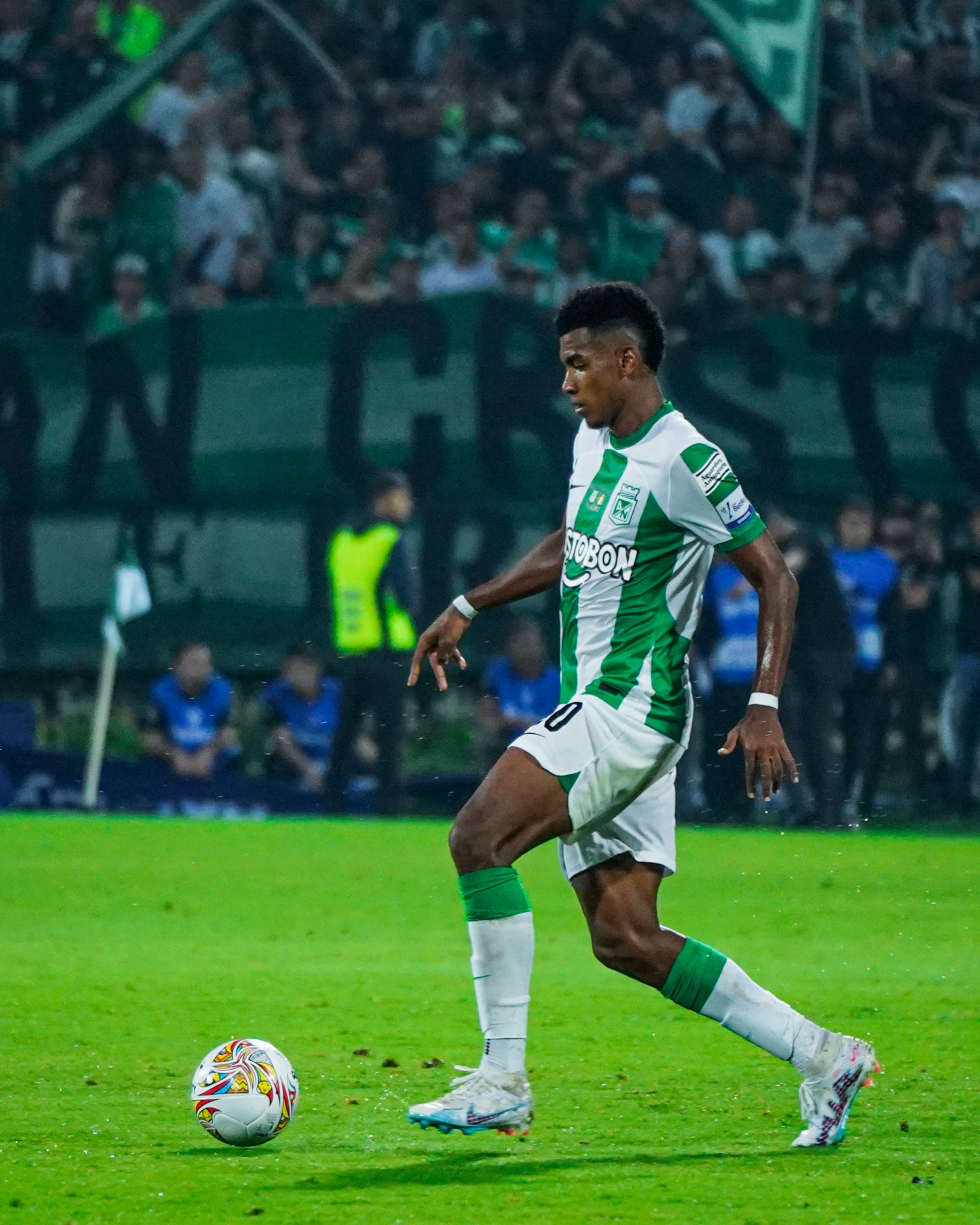 Jhon Solís, volante de Atlético Nacional.
