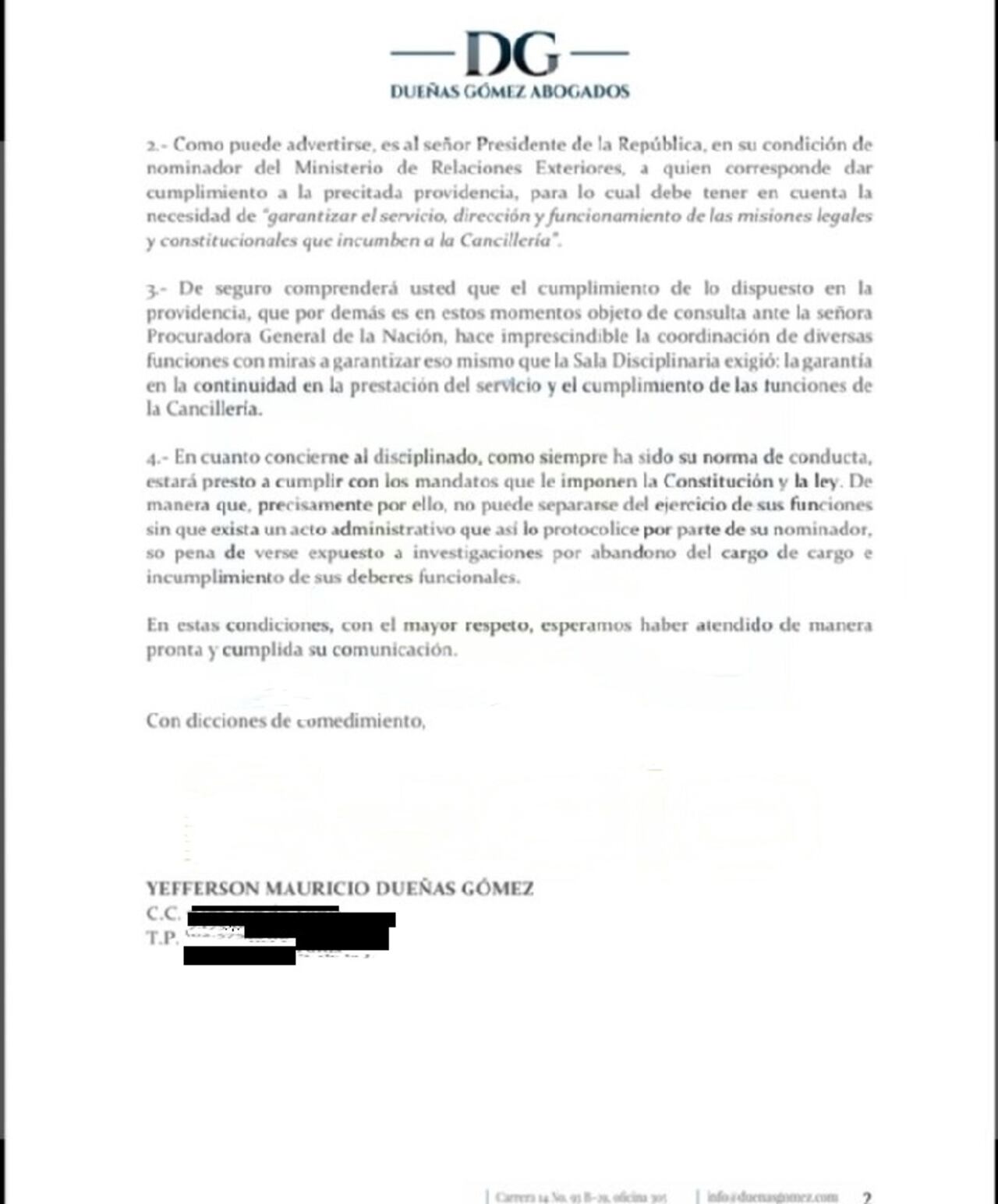 Defensa de Álvaro Leyva Durán presentó otra petición ante la Procuraduría General.