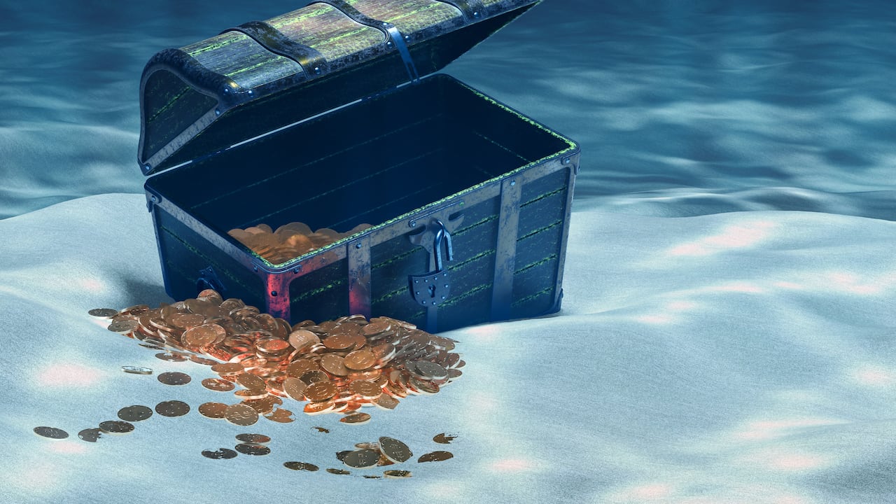 El tesoro, fue encontrado más de 100 años después. Imagen de referencia