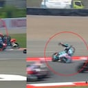 Este es el momento de la colisión del piloto.