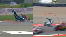 Este es el momento de la colisión del piloto.