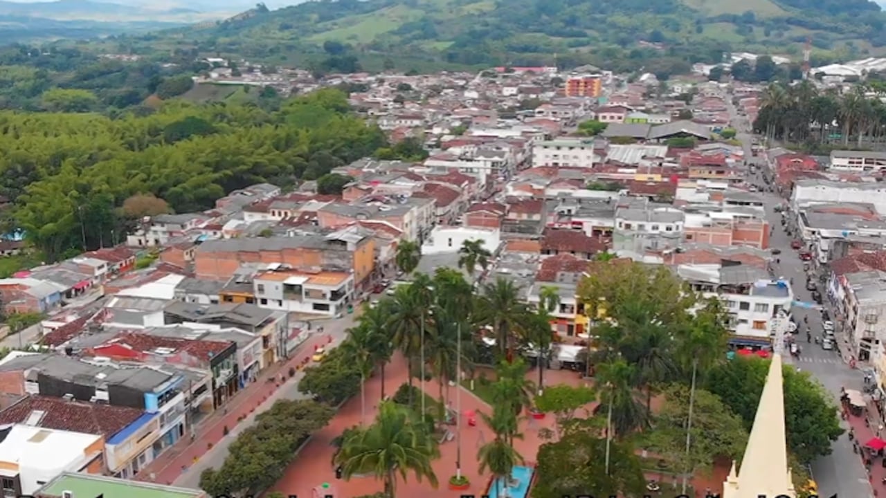 Panorámica de Caicedonia, Valle del Cauca