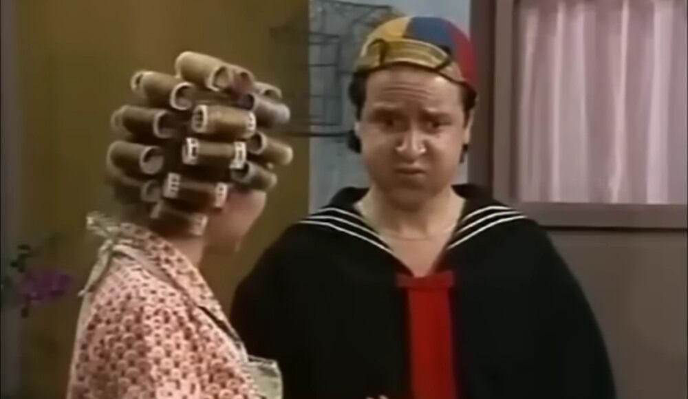 Escena donde Quico y su mamá planeaban la fiesta de cumpleaños.