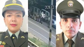 Los policías asesinados en la vía Girardot-Guataquí.