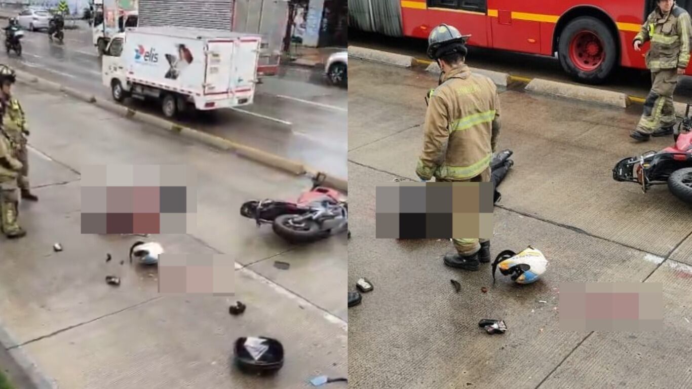 Los hechos se registraron en la avenida NQS con calle 41 en sentido norte - sur, en inmediaciones de la estación Av. El Dorado.