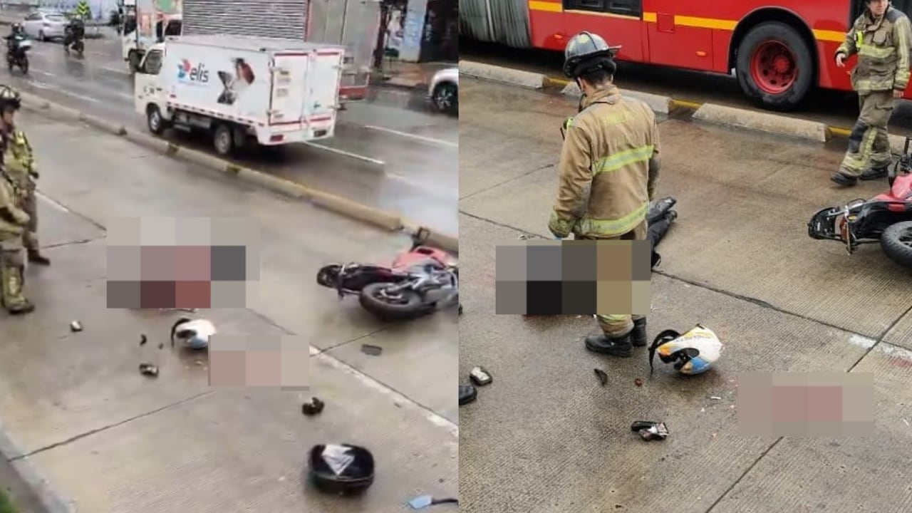 Tres motociclistas terminaron bajo las llantas este martes.