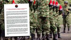 ELN pide al Gobierno pactar cese al fuego bilateral