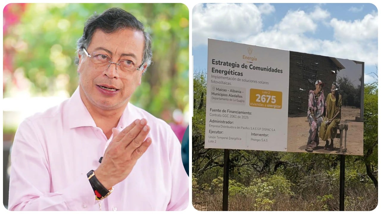 A La Guajira aún no llega el grueso de los paneles solares contratados por el Dispac y el Ministerio de Minas del gobierno Petro.
