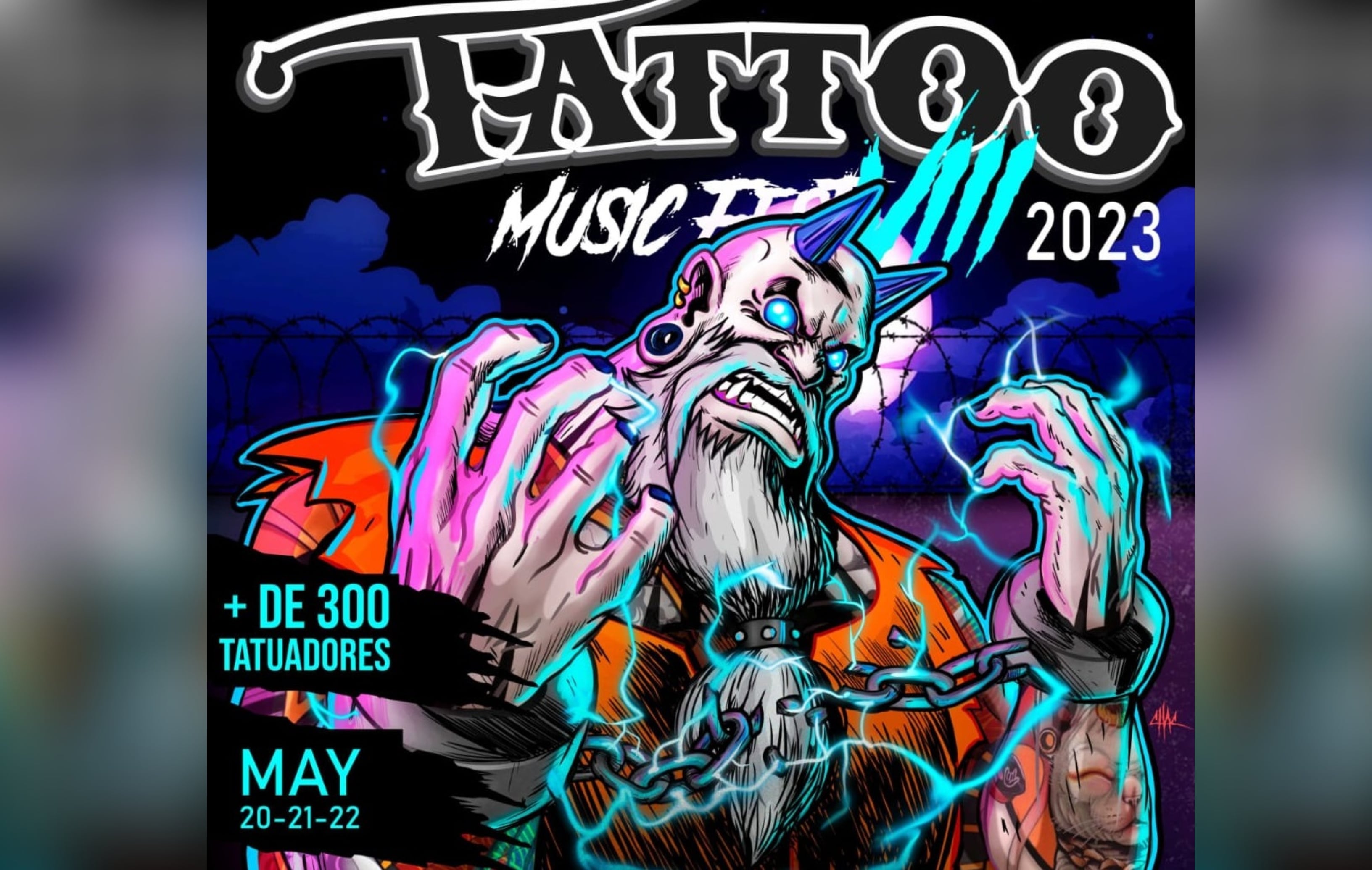 La octava edición del Tattoo Music Fest trae más de 60 agrupaciones y cerca de 300 tatuadores para su exposición artística.