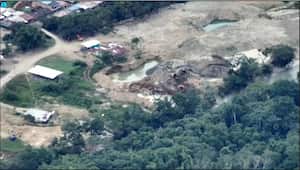 Actividades de minería ilegal de las disidencias de las Farc en el Cauca.