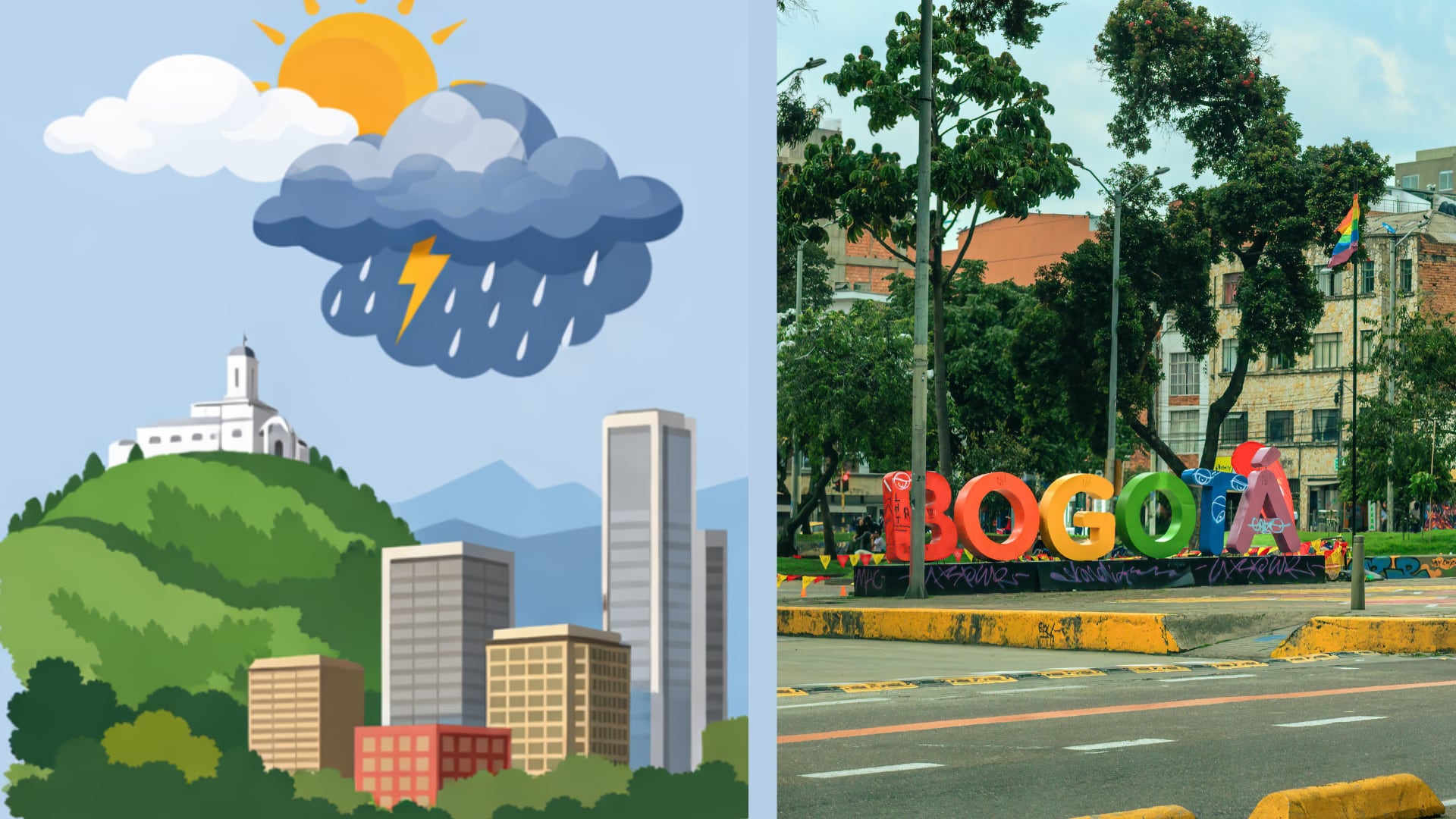 Bogotá tendrá cielo parcialmente nublado y posibles lluvias aisladas durante la tarde, con temperatura máxima cercana a los 20 °C, según el Ideam