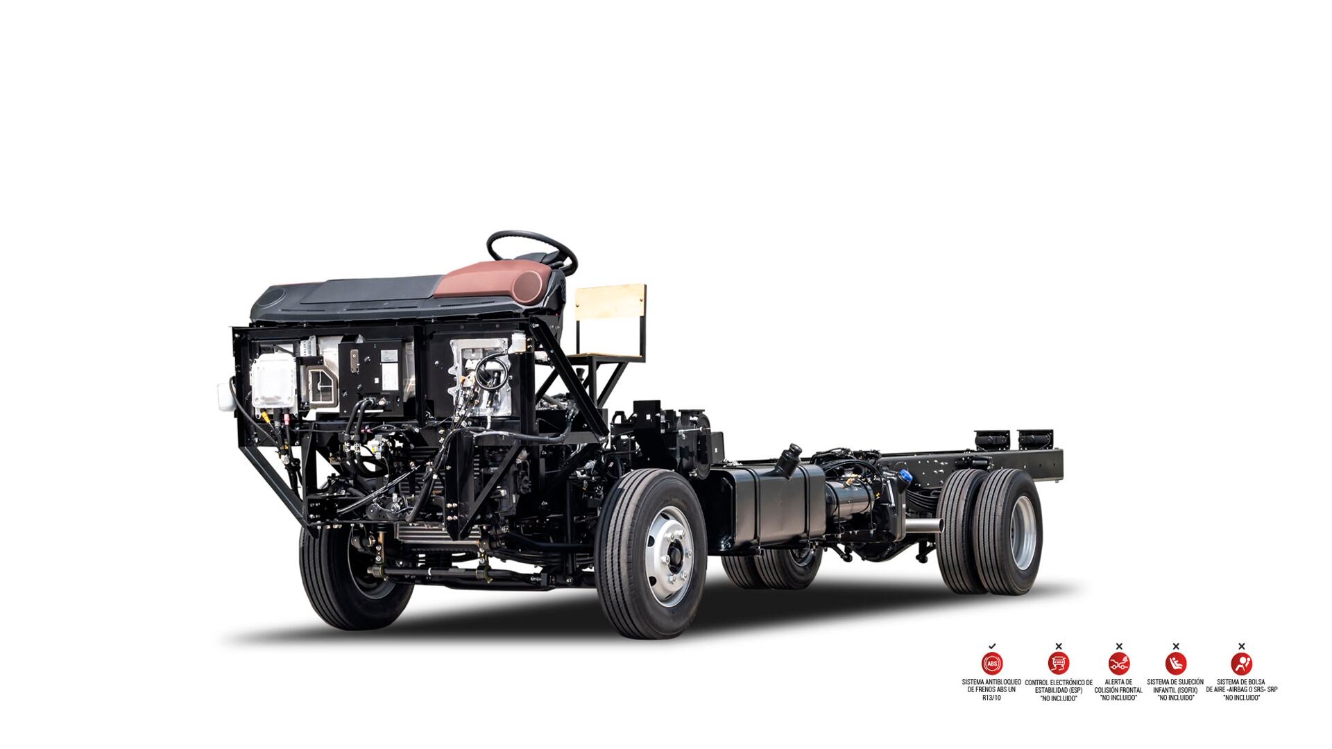 Modelo: FC9J G Buseta / Potencia: 207 HP@ 2500 rpm/ Torque: 65 kgm @ 1800 rpm / Distancia entre ejes: 3.850 mm.