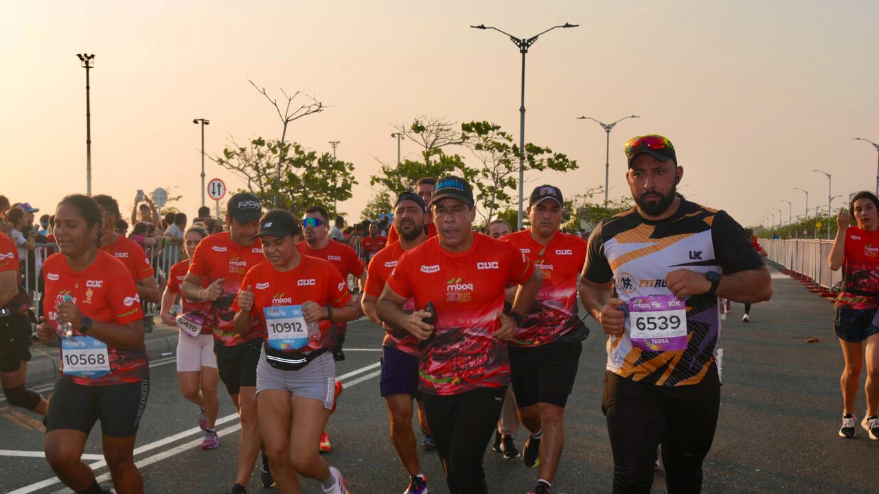 Alex Char, alcalde de Barranquilla, en la Maratón de Barranquilla.