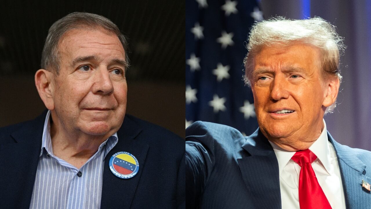 Edmundo González y Donald Trump