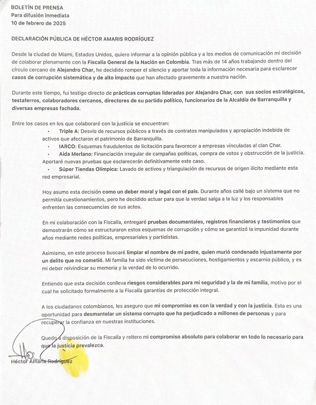 Carta de El Oso Yogui.