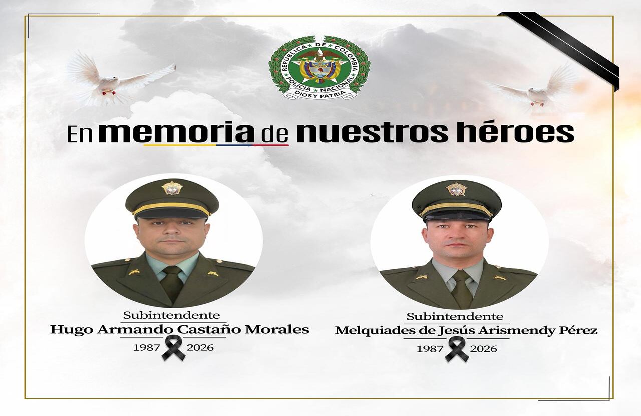 Dos subintendentes de la Policía Nacional fueron asesinados en el municipio de Anorí, Antioquia.