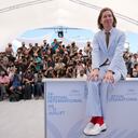 Director Wes Anderson poses for photographers at the photo call for the film 'The French Dispatch' at the 74th international film festival, Cannes, southern France, Tuesday, July 13, 2021. (AP Photo/Vadim Ghirda)