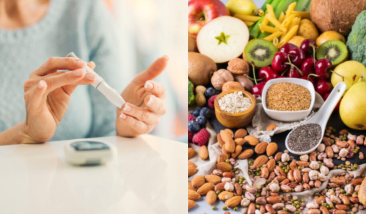 Diabetes, glucosa en la sangre, alimentación, alimentos, comida.