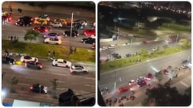 Videos difundidos en redes sociales evidenciaron la presencia de cientos de conductores participando en piques ilegales en Bogotá.