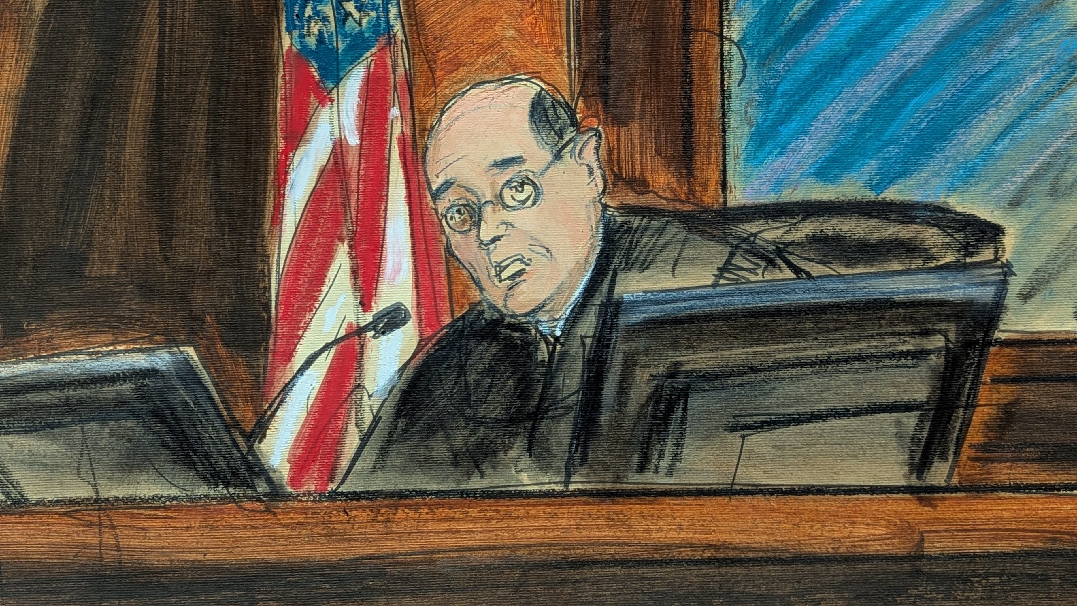 El juez Alvin Hellerstien habla durante una audiencia preliminar en el caso de narcotráfico del expresidente venezolano Nicolás Maduro, el jueves 26 de marzo de 2026, en el tribunal federal de Manhattan, Nueva York.