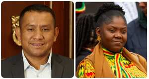 Juan Pablo Salazar y Francia Márquez.