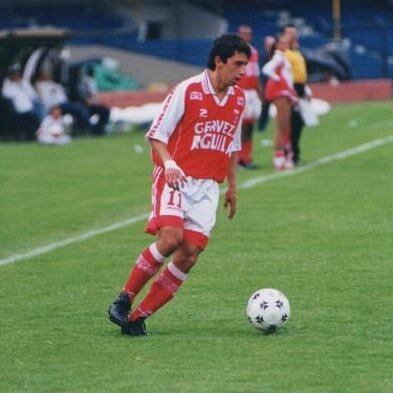 Francisco Serrano jugando con Independiente Santa Fe.