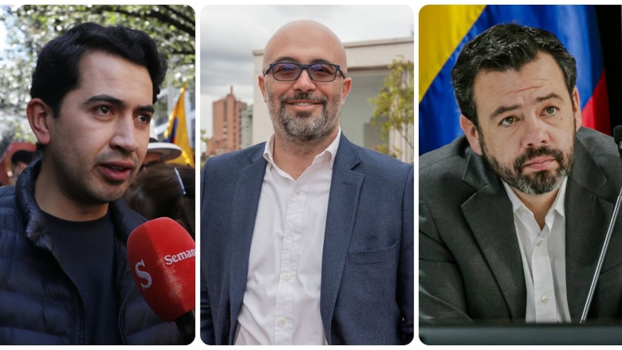 Daniel Briceño, Santiago Trujillo y Carlos Fernando Galán.