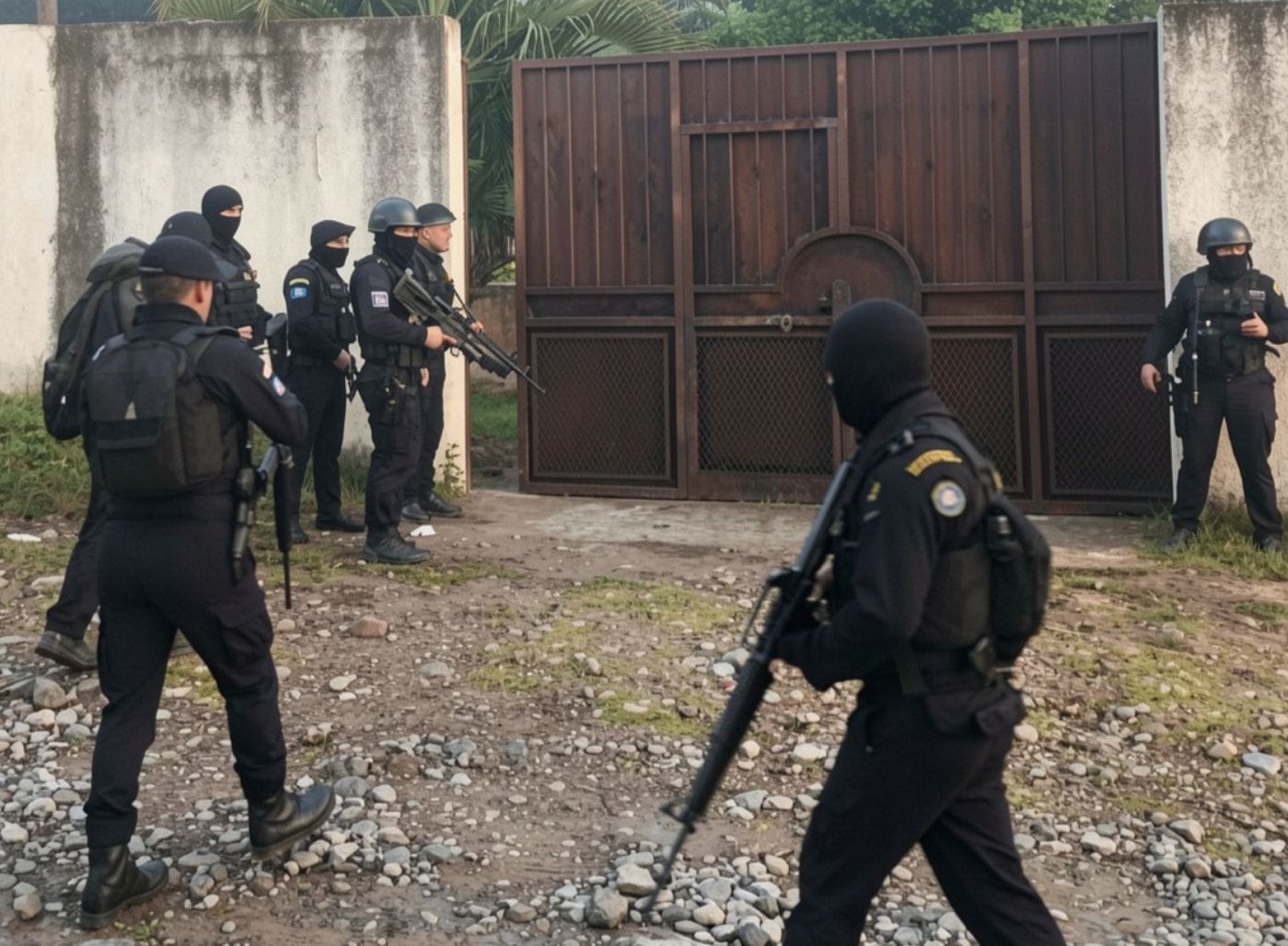 Esta es una de las imágenes del operativo para capturar al narco guatemalteco.