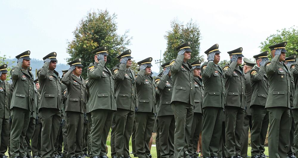 “Esta puede ser mi última ceremonia de ascenso, porque sabemos lo complicado que es", señaló un mayor de la Policía.