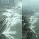 Hong Kong se encuentra en alerta máxima por el paso del Tifón Saola