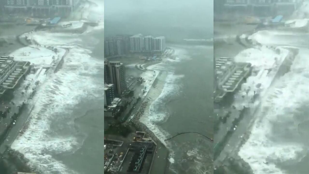 Hong Kong se encuentra en alerta máxima por el paso del Tifón Saola