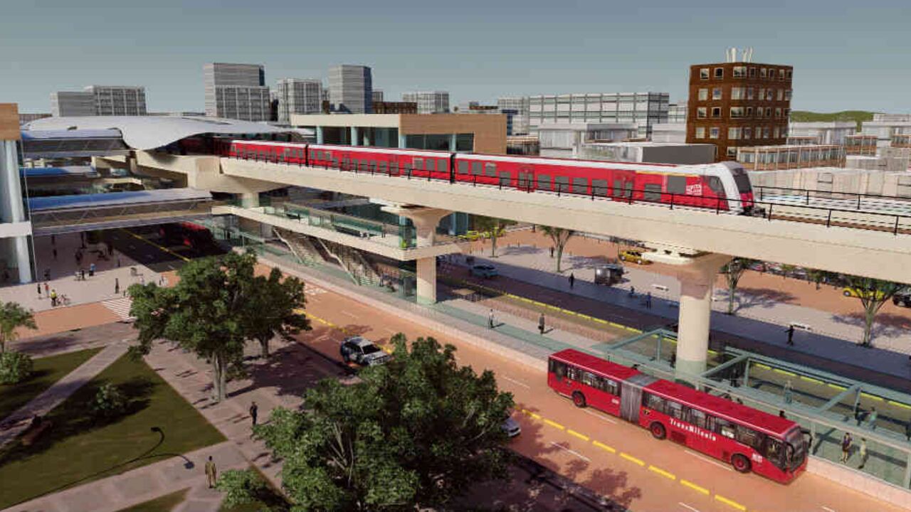 Render Metro de Bogotá.