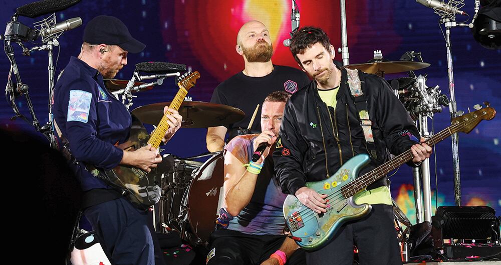 La banda Coldplay.