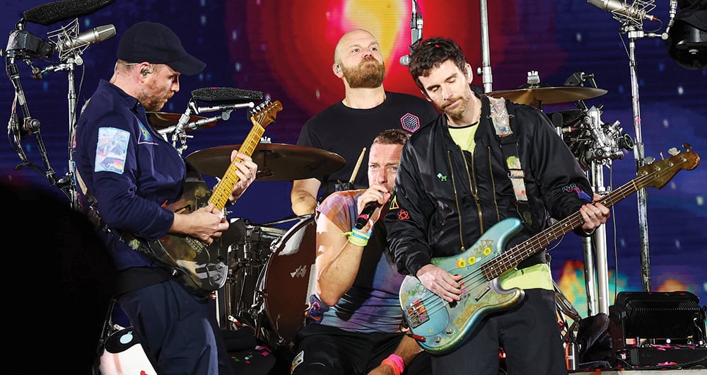 La banda Coldplay.