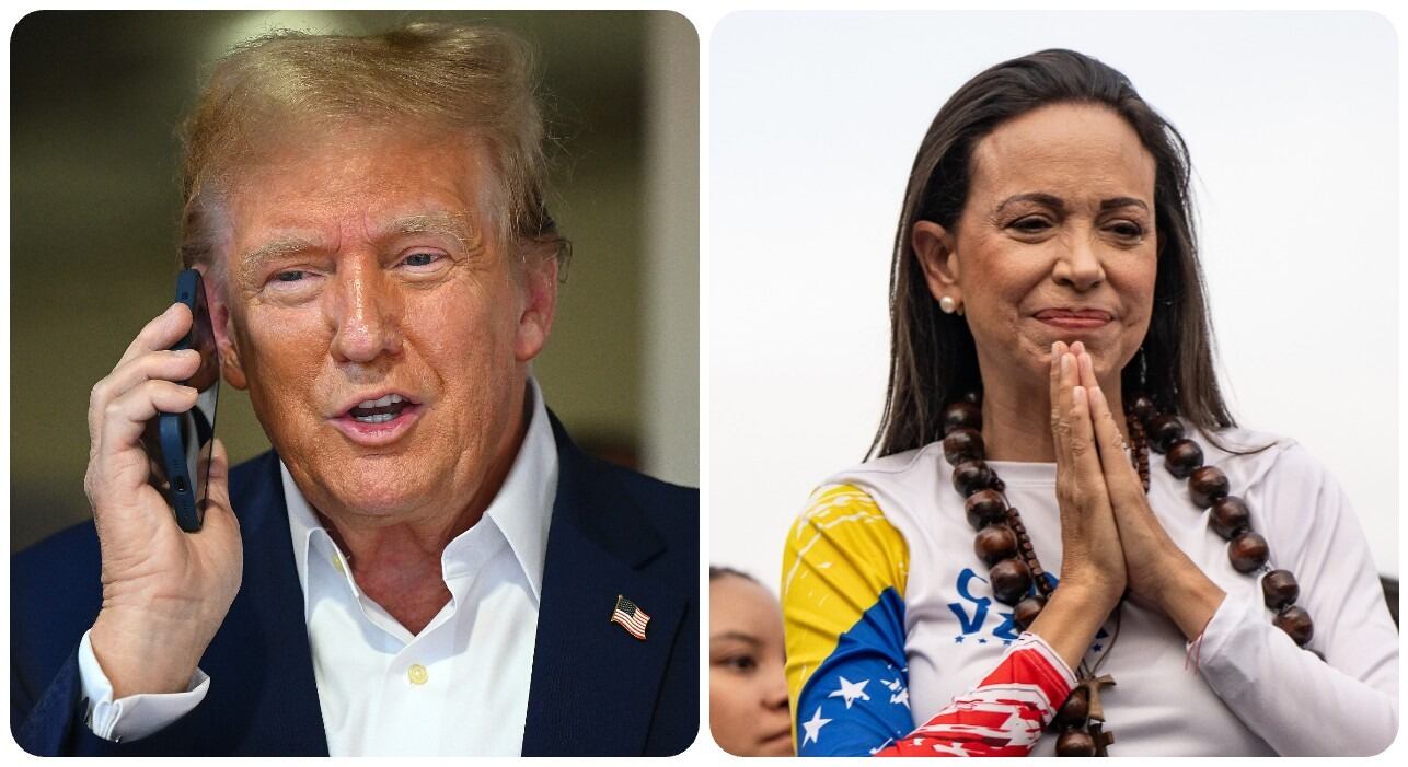Donald Trump y María Corina Machado