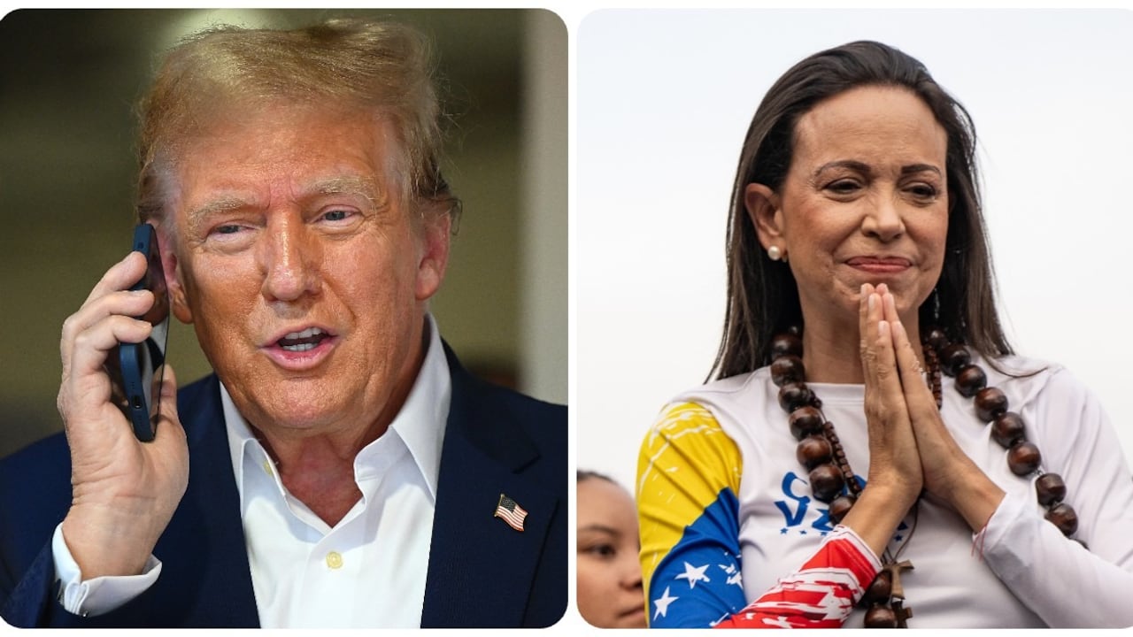 Donald Trump y María Corina Machado