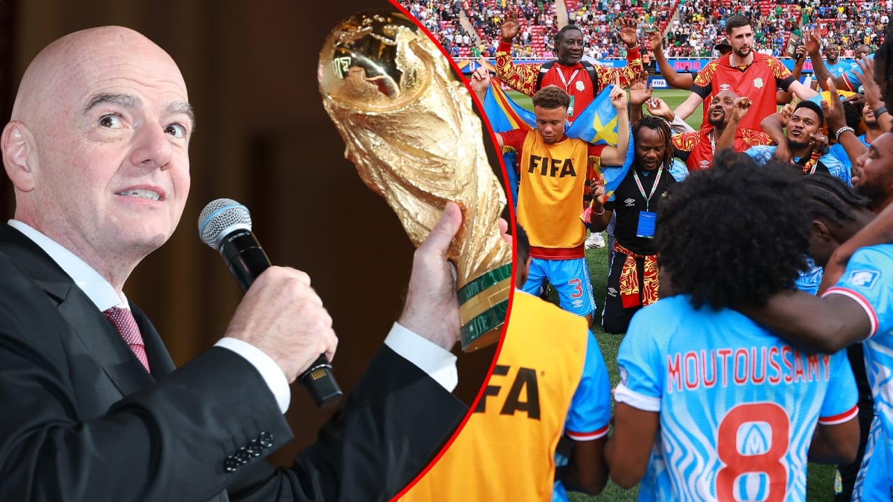 Gianni Infantino, presidente de la FIFA / Selección RD Congo