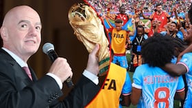 Gianni Infantino, presidente de la FIFA / Selección RD Congo