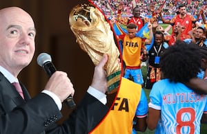 Gianni Infantino, presidente de la FIFA / Selección RD Congo