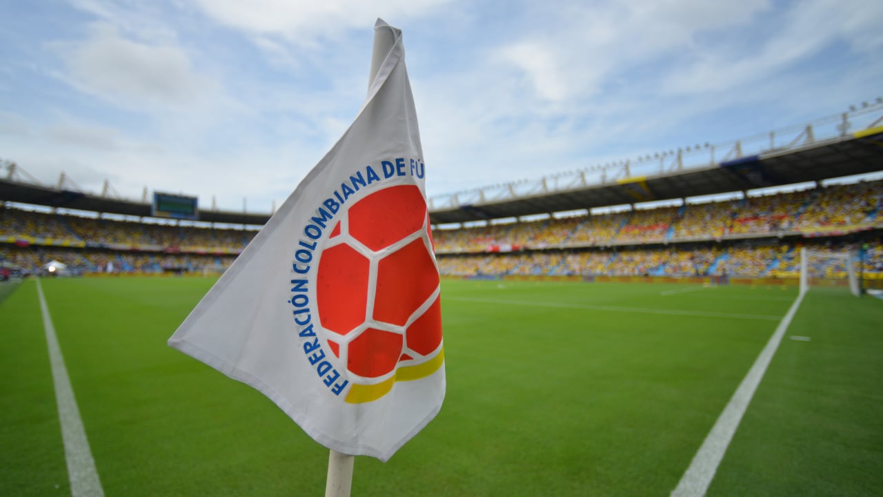 Bandera de la Selección Colombia en el estadio Metropolitano