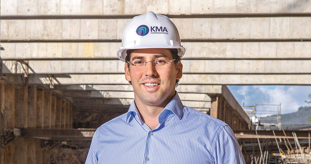 Menzel Amín, presidente de KMA. KMA tiene casi listas las obras de la Transversal del Sisga.