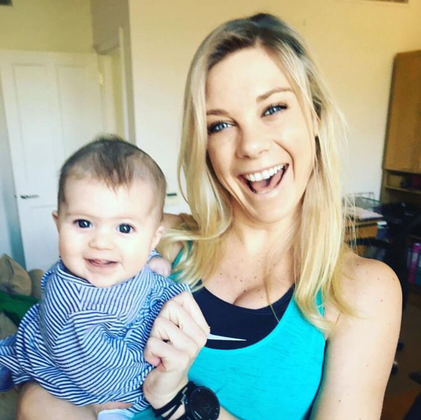 Chelsy Davy y su hijo Leo. Instagram/Chelsy Davy