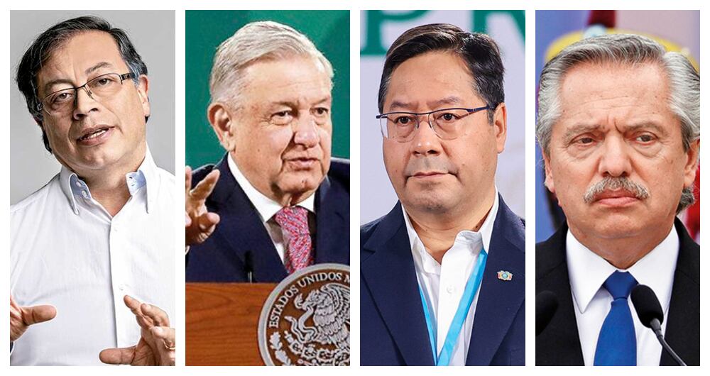 Gustavo Petro, Amlo, Luis Arce y Alberto Fernández firmaron una declaración conjunta en favor de Castillo.